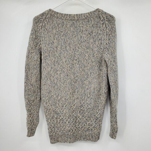 Theory Wool and Cashmere V Neck Long Sleeve Pullover Sweater Top Medium - Picture 2 of 12